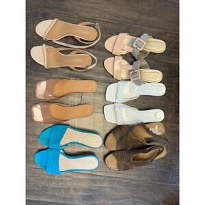 Six pairs of Size 8 Shoes - Sandals